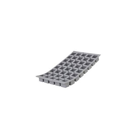De Buyer 1869.01 De Buyer Elastomoule 40 Mini Cubes 2.5cmx2.5cm - 1''x1'' De Buyer Flexible Molds