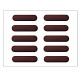 Pastry Chef's Boutique CHABLON1 Oval Éclair Rubber Chocolate Chablons Mat for Eclairs - 10 Indents - 32 x 132 mm Chocolate Ch...