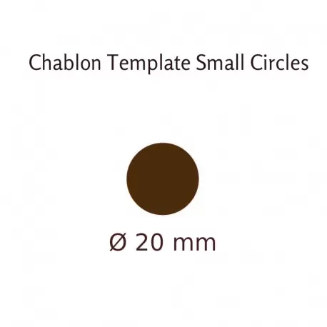 Pastry Chef's Boutique CHABLON3 Round Circle Ø 2cm Chocolate Chablons Mat - 99 Indents Chocolate Chablons Mats