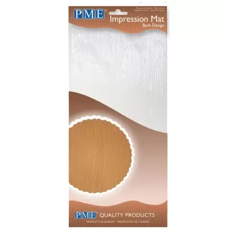 PME IM189 PME Bark Design Impression Mats Fondants Mats & Impression Mats