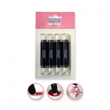 PME IP1008 PME Ink Pad - Set of 4 Edible Markers