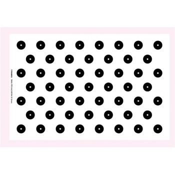 Martellato 51MA0032 Plastic Macarons Template - 59x39 d,32 mm - 53 shells Chablons and Templates