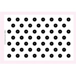 Plastic Macarons Template - 59x39 d,32 mm - 53 shells