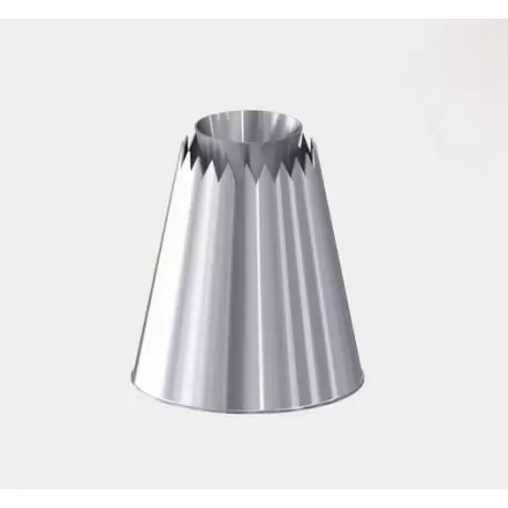 De Buyer 2118.01 De Buyer Stainless Steel Sultan Pastry Tip Nozzle - Protruding Cone  Specialty Pastry Tips