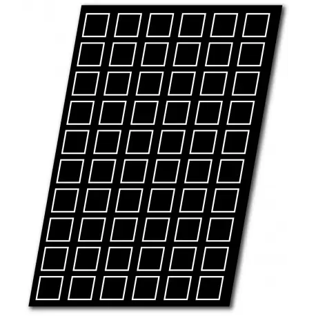 Sasa Demarle FP1106 Sasa Demarle Flexipan Origine - Mini Flat Squares 1.75'' x 1.75'' (45 x 45 mm) - 18'' x 26'' (400 x 6...