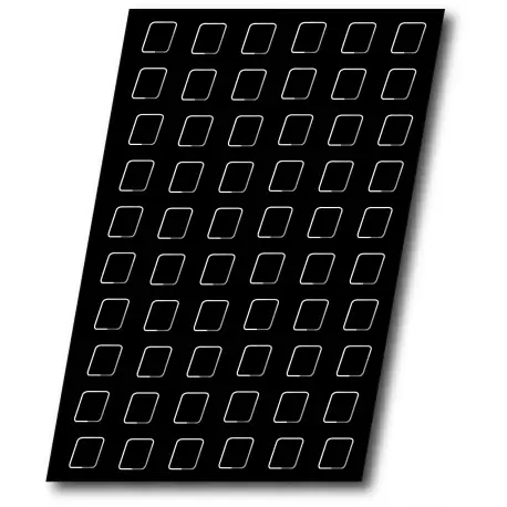 Sasa Demarle FP1128 Sasa Demarle Flexipan Origine - Mini-Squares 1.5'' x 1.5'' (37 x 37 mm) - 18'' x 26'' (400 x 600 mm) ...
