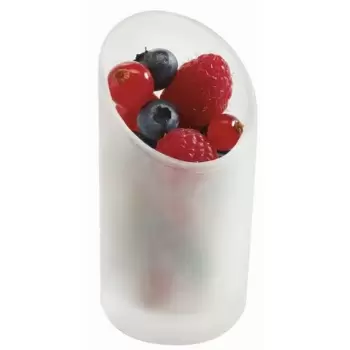 Frosted Glass Mini Dishes Tubes frosted effect glass  3.4 oz Ø 1.6\'\' H 3.3\'\' - 72pcs