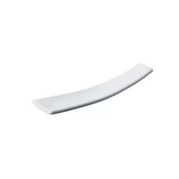 Pastry Chef's Boutique PS32350 - PS Zen Spoon White 3.9'' x 1.1'' x 0.7'' - 400pcs Plastic Mini Dishes