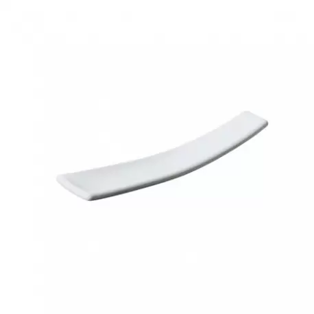 Pastry Chef's Boutique PS32350 - PS Zen Spoon White 3.9'' x 1.1'' x 0.7'' - 400pcs Plastic Mini Dishes