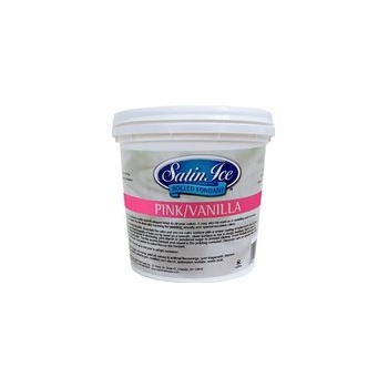 Satin Ice 750322A Satin Ice Rolled Fondant Vanilla 2 Lb - Pink Fondant & Gumpaste