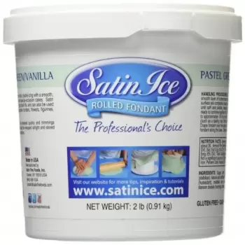 Satin Ice Rolled Fondant Vanilla 2 Lb - Pastel Blue