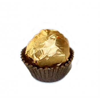 Pastry Chef's Boutique PCBFWSG44 Candy Foil Wrap Satin Gold 4''x4'' - 200pcs Chocolate and Candy Wrapping