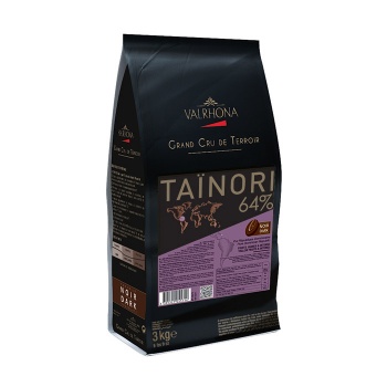 Valrhona 5571 Valrhona Single Origin Grand Cru Chocolate Tainori 64% cocoa 35.5% sugar 39.4% fat content - 3Kg - Feves Dark c...