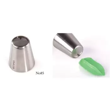 RUSS85 Russian Icing Decorating Nozzle Tips Stainless Steel- Foliage - No 85 Russian Pastry Tips