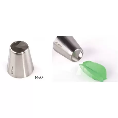 RUSS88 Russian Icing Decorating Nozzle Tips Stainless Steel- Foliage - No 88 Russian Pastry Tips