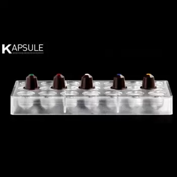 Pavoni Polycarbonate Chocolate Mold - KAPSULE - PC36 - 21 Cavities - 10gr - 275mm x 135mm