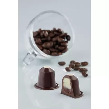 Pavoni PC36 Pavoni Polycarbonate Chocolate Mold - KAPSULE - PC36 - 21 Cavities - 10gr - 275mm x 135mm Modern Shaped Molds