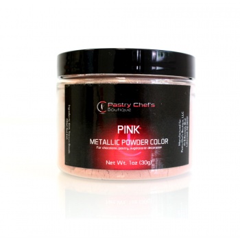 Pastry Chef's Boutique PCBPC22 Pastry Chef's Boutique Metallic Powder Color for Chocolate and Pastry Decoration - PINK - 20gr...