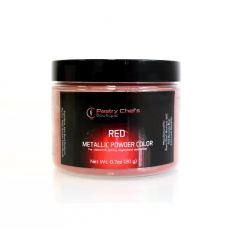 Pastry Chef's Boutique PCBPC21 Pastry Chef's Boutique Metallic Powder Color for Chocolate and Pastry Decoration - RED METALLI... Pastry Chef's Boutique PCBPC21 Pastry Chef's Boutique Metallic Powder Color for Chocolate and Pastry Decoration - RED METALLI...