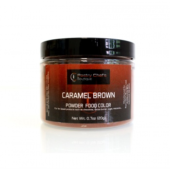 Pastry Chef's Boutique PCBPC10 Pastry Chef's Boutique Powder Food Color - CARAMEL BROWN - 20gr - 0.7oz Powder Liposoluble Colors