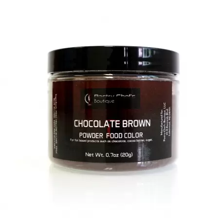 Pastry Chef's Boutique PCBPC09 Pastry Chef's Boutique Powder Food Color - CHOCOLATE BROWN - 20gr - 0.7oz Powder Liposoluble C...