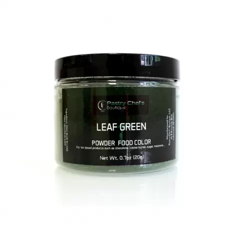 Pastry Chef's Boutique PCBPC08 Pastry Chef's Boutique Powder Food Color - LEAF GREEN - 20gr - 0.7oz Powder Liposoluble Colors Pastry Chef's Boutique PCBPC08 Pastry Chef's Boutique Powder Food Color - LEAF GREEN - 20gr - 0.7oz Powder Liposoluble Colors
