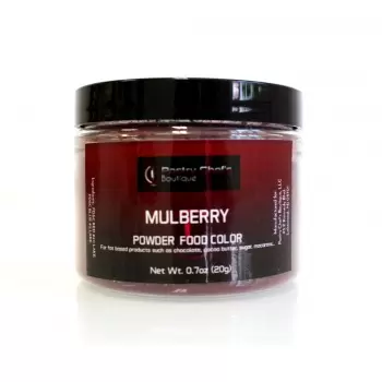 Pastry Chef's Boutique PCBPC14 Pastry Chef's Boutique Powder Food Color - MULBERRY - 20gr - 0.7oz Powder Liposoluble Colors