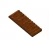 Chocolat Form CF0812 Polycarbonate Chocolate Mold Cacao Tablet - 150x65x10 mm - 100 gr - 1x3 cav - 175x275x24mm Tablets Molds
