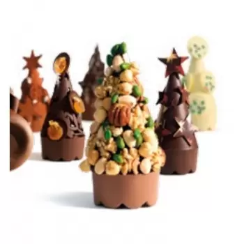 Chocolate World HM005CW Polycarbonate Chocolate Mold Cones - Ø68xH120 mm - 2pcs Holidays Molds