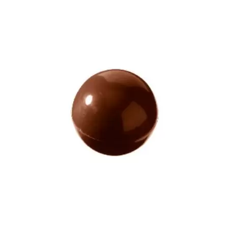 Chocolate World GL102 Polycarbonate Chocolate Mold Hemisphere Half Sphere Mold - Ø30 mm - 3x8 pc-2x9 gr - 275x135x24mm Tradit...