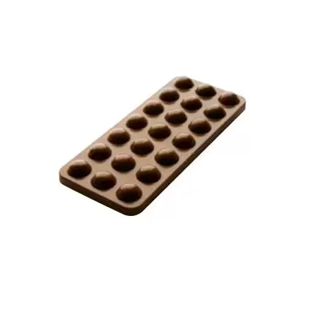 Chocolat Form CF0809 Polycarbonate Chocolate Mold Tablet - 150x65x10 mm - 100 gr circa - 1x3 cav - 175x275x24mm Tablets Molds