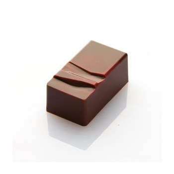 Chocolat Form CF0404 Polycarbonate Chocolate Mold Rectangle 31,5x17,5x14 mm -9 gr - 3x8 cav - 135x275x24mm Modern Shaped Molds