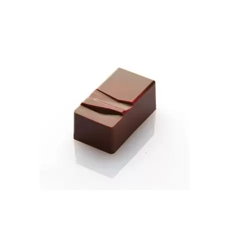 Chocolat Form CF0404 Polycarbonate Chocolate Mold Rectangle 31,5x17,5x14 mm -9 gr - 3x8 cav - 135x275x24mm Modern Shaped Molds