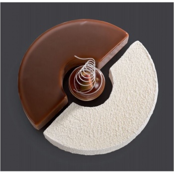 Martellato 33H4X24S Modular Stainless Steel Pastry Cake Rings - Round -2 pcs set - Size: Ø240 h40 mm - 1400ml approx Shaped C...