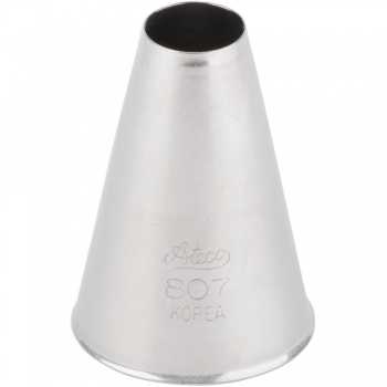 Ateco 807 - Plain Pastry Tip .56\'\' Opening Diameter- Stainless Steel