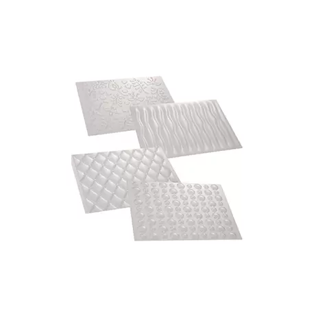 Martellato 30TCDECO1K 8 Texture Sheets for Entremets and Semifreddo 3D Texture Mats