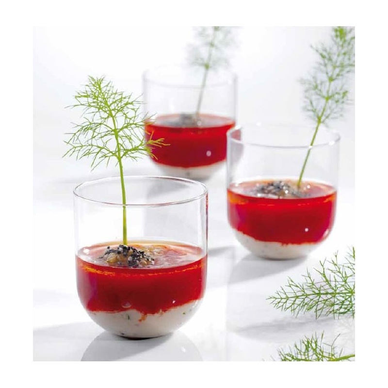 Martellato PMOJA002 Clear Japan Plastic Mini Verrine Cups Ø50 h 5...