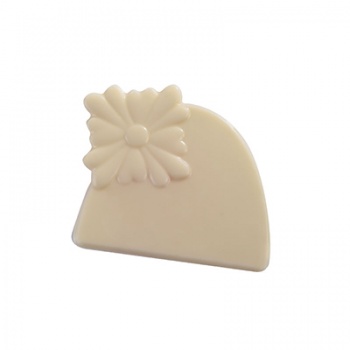 Martellato 20TES004 End of Log Decoration Chocolate Plastic Mold - Flower - 2 Molds - 12 Cav Chocolate Decoration Molds