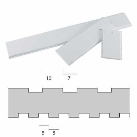 Martellato PD 3/4 Chocolate And Pastry Comb - 28'' - 4mm and 7mm Stripes Ruler and Pastry Combs