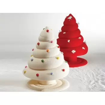 Pavoni KT125 Pavoni Thermoformed Mold - ALBERO SPIRALE - Christmas Trees Ø 160 x 210mm H - Weight: 350 g Holidays Molds