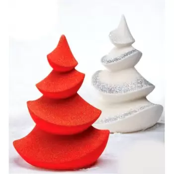 Pavoni KT136 Pavoni Thermoformed Mold - ALBERO WAVE - Christmas Trees Ø 160 x 200mm H - Weight: 260 g Holidays Molds