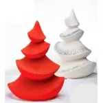Pavoni KT136 Pavoni Thermoformed Mold - ALBERO WAVE - Christmas Trees Ø 160 x 200mm H - Weight: 260 g Holidays Molds