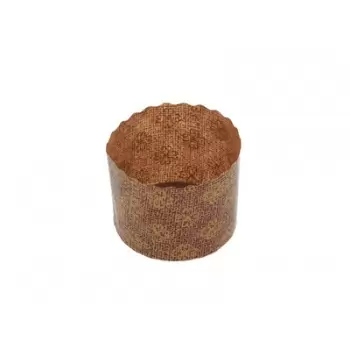 Novacart P70-125 Paper Muffin / Cupcake Pannetone High Style 2 3/4''x2'' - 100 pcs Freestanding Baking Cups