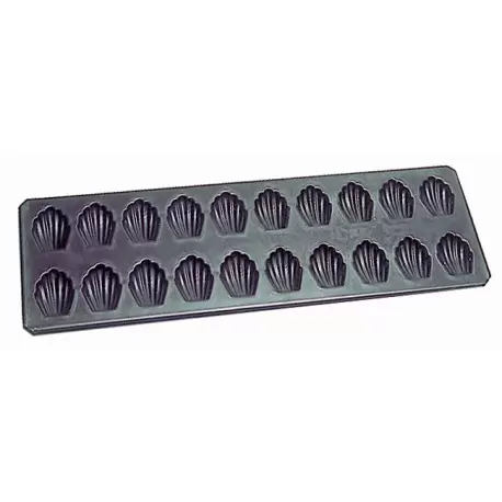 Matfer Bourgeat 310739 Matfer Bourgeat Exopan Madeleine Sheet - 3'' Madeleine Size - 23 1/2 x 15 3/4x 3 - 40 Cavities Exog...