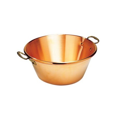 Matfer Bourgeat 304042 Matfer Bourgeat Extra Heavy Jam Pan Solid Copper With 2 Bronze Handles. Bourgeat Copper Cookware
