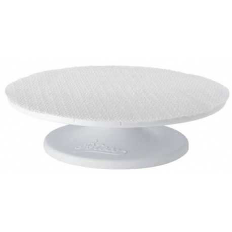 white cake plastic turntable with non-slip