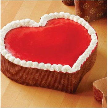 Novacart G9F09009 Large Heart Paper Loaf Cake Mold 7''x7''x1 3/4''- 600 pcs Cake and Loaf Paper Pans