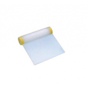 Pastry Chef's Boutique 2759 Plastic Rigid Dough Scraper -Straight Edge - 4.3'' Plastic Scrapers