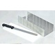 Pastry Chef's Boutique P36062 Long Rectangle Cutting Frame for Perfect Rectangle Part Cutting - 11 Slices 50x135mm Cake Divid...