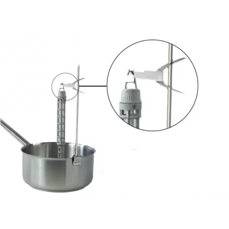 Pastry Chef's Boutique 3580 Stainless Steel Whisk and Thermometer Holder - Height: 17.7'' Width: 4.3'' Whisks